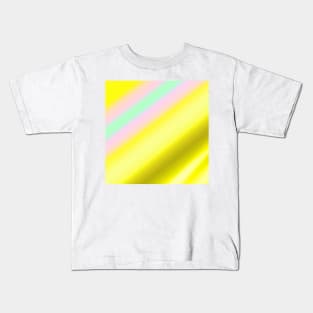 yellow pink white abstract texture Kids T-Shirt